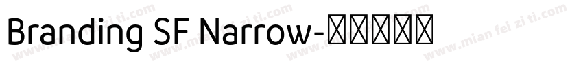 Branding SF Narrow字体转换